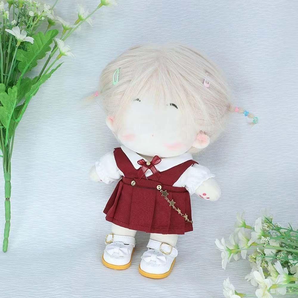 Dress Up 20cm Doll Clothes Stuffed Dolls Doll Uniform Set Fashion Cotton Dolls Outfit DIY Toy