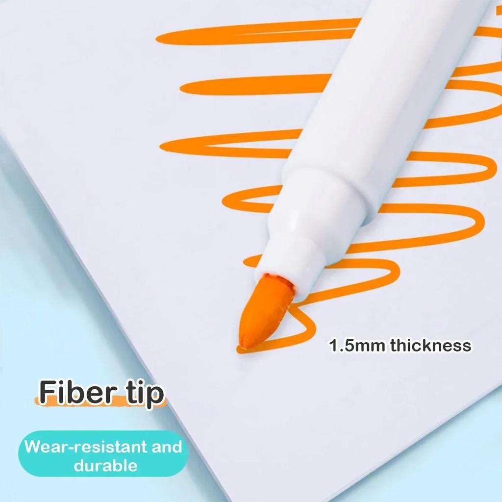 8pcs Colors Magnetic Waterproof Dry Erase Markers Medium Point For Office Whiteboards Drawing Pen Dry Erase With Built-in Eraser