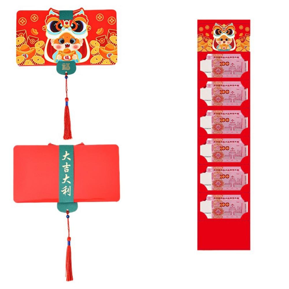 DIY Packing Folding Red Envelope Cartoon Snake Year Red Packet 2025 New Year Packet  Party Gifts