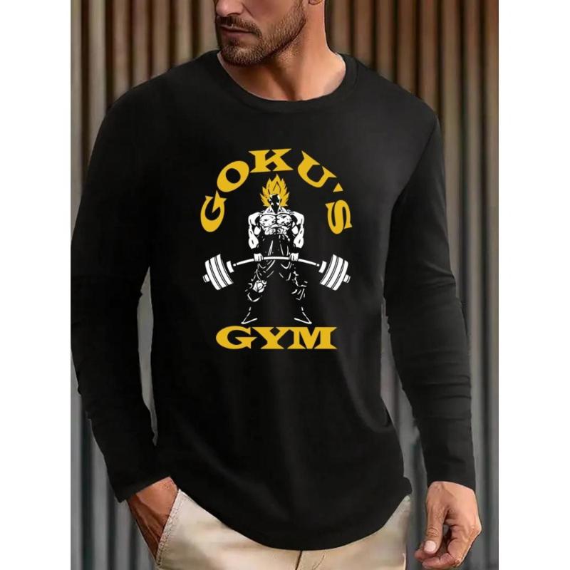 

Dragon Balls Relaxed Fit Long Sleeve Tee, Band Logo Print, Soft Cotton, Retro Casual & Party Wear XXL чёрный