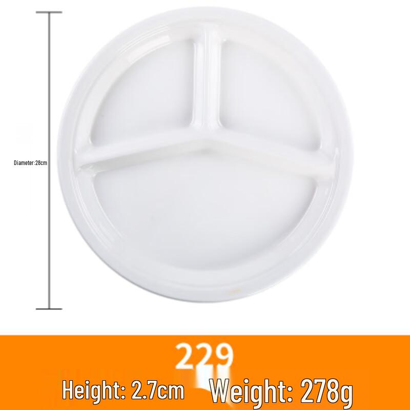 Melamine Sectioned Dinner Tray