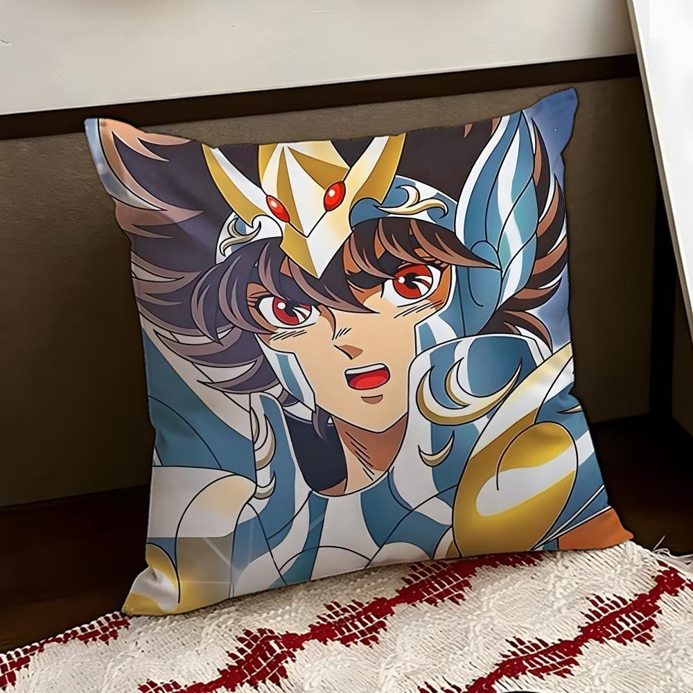 Anime SSaint SSeiya Cushion Cover Reversible Soft Durable Pillow Cover Home  Car MultiScene Use for Daily Comfort