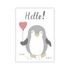 Cartoon Animal Canvas Painting Penguin Polar Bear Poster and Print Child Kids Bedroom Nursery Wall Decor Painting No Frame