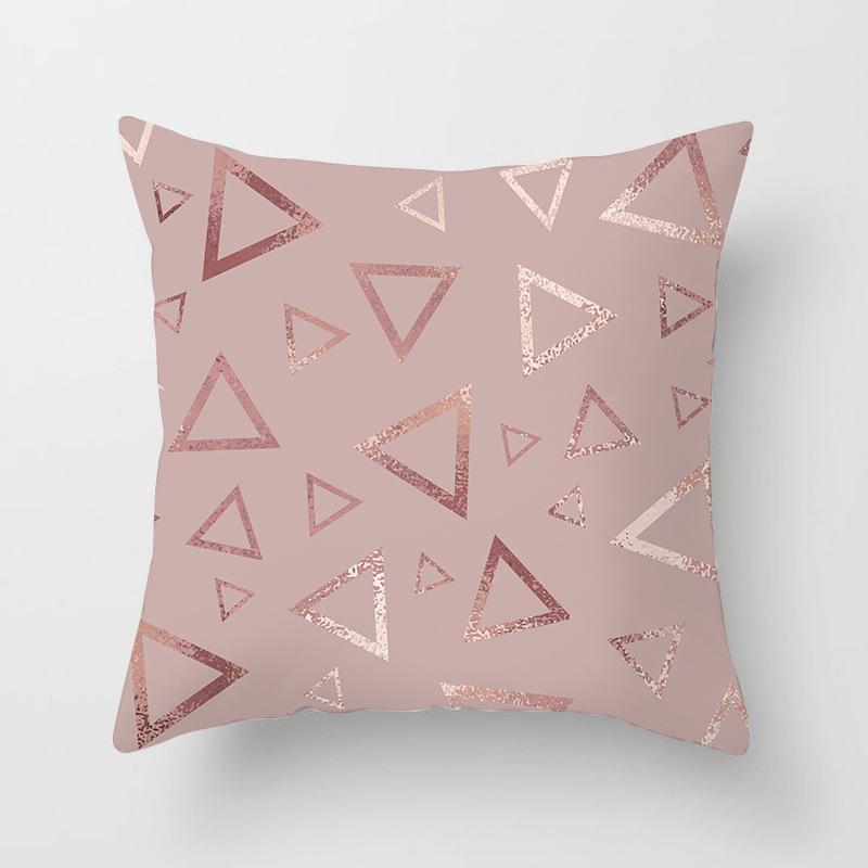 

Новая наволочка из розового золота, розового, персикового цвета, из кожи, бархата, для дома, дивана, подушки, чехол для подушки 45*45cm