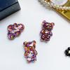 Colorful Sequined Cloud Bear Airbag Bracket Lazy Desktop Air Cushion Support Back Sticker Ring Buckle Retractable Niche