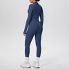 Cloud-like Quick-dry Zipper Jacket & High-waisted Yoga Suit - 3pc Outdoor Running Fitness Set