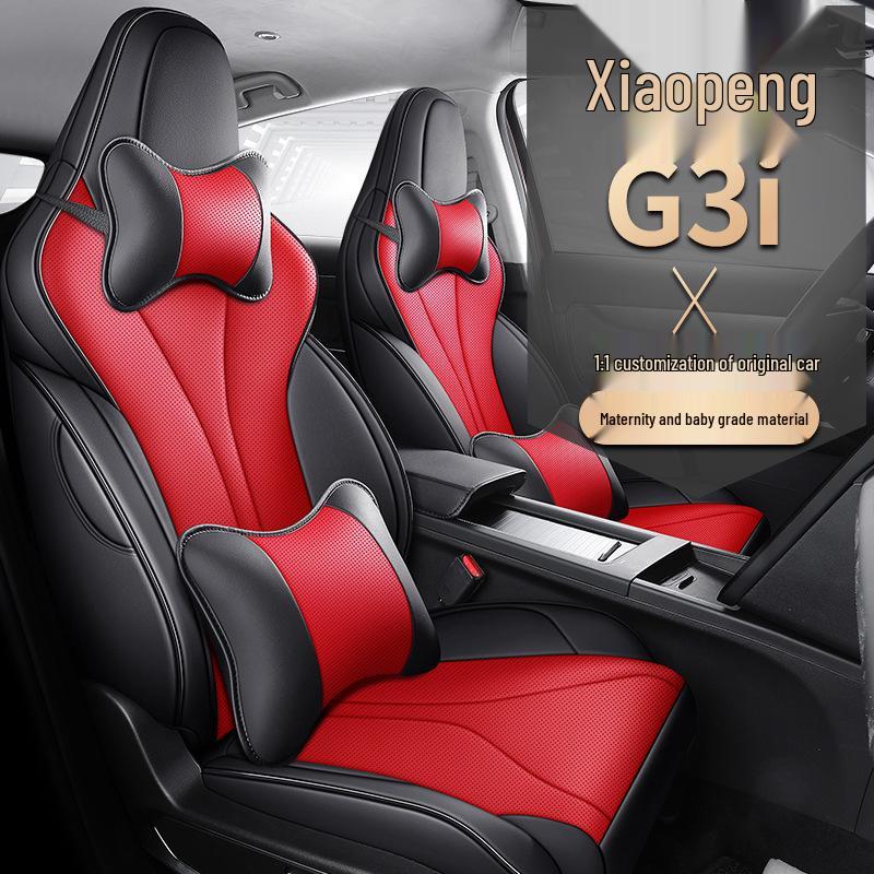 XPENG G3I Leather Seat Covers: All-Season, Full Coverage for Five-Seat Electric Vehicle.
