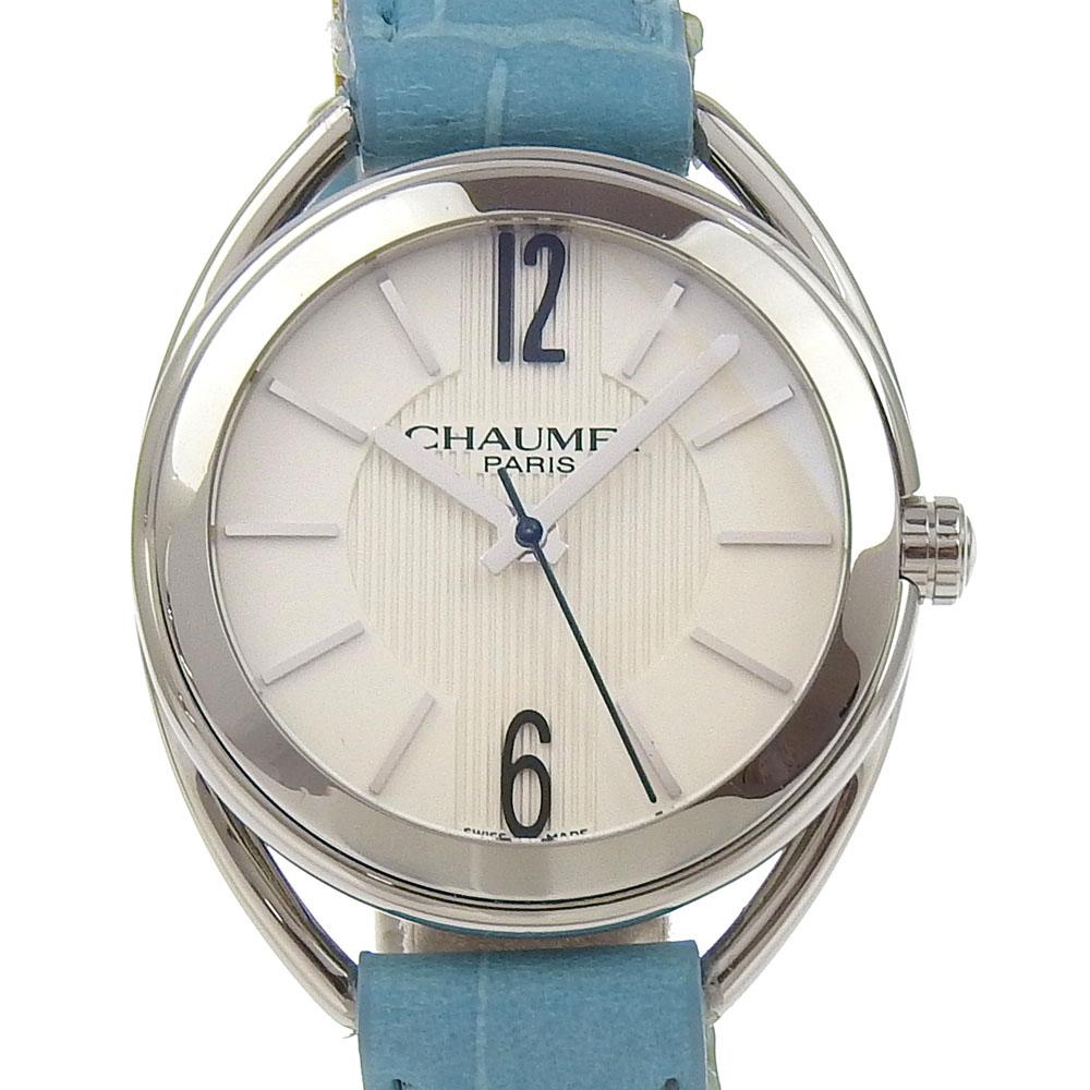 

Chaumet Lian Watches W23210-01A WhiteDial Stainless Steel/leather Quartz Analog display Women Used