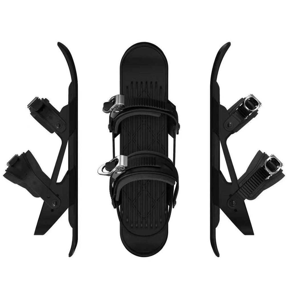 Thickened Mini Sled & Ski Boots: Anti-Slip Snowshoes & Dual-Plank Ice Skates for Outdoor Sports