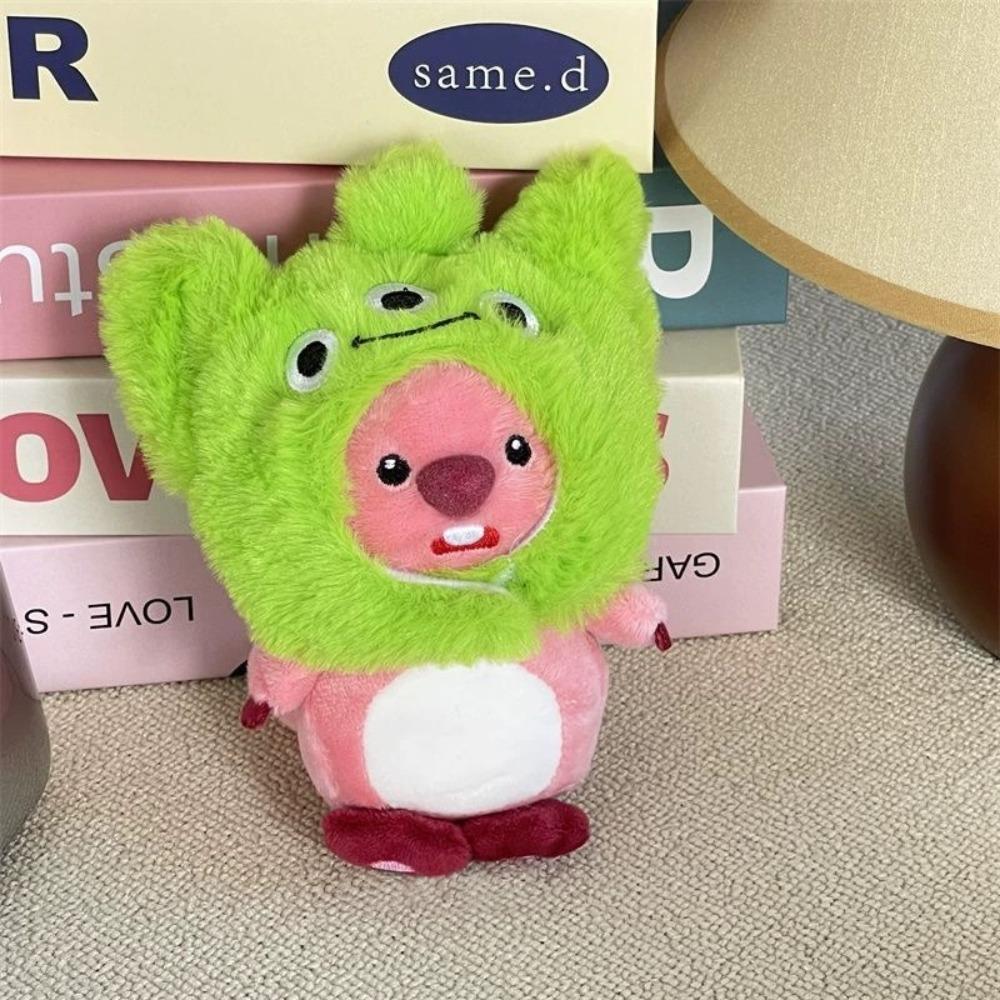

Little Beaver Plush Doll Keychain Cute Drag Ruby Plush Doll Couple Girlfriend School Bag Pendant 15CM
