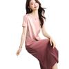 Fashion casual temperament holiday dingdal skirt summer new gradual change smudge waist thin dress women