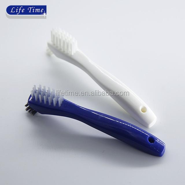 Plastic Denture Brush False Teeth Whitening Denture Tooth Brush тёмно-синий