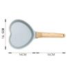 Creative Heart-Shaped Frying Pan with Wooden Handle Durable Nonstick Omelet Pancake Pan Cooking Pot Kitchen Cookware Accessories