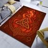 1PC Celtic Runes and Flames Pattern Carpet Bedroom Living Room Bedside Sofa Floor Mat Modern Home Decor Area Rug Large Size GIFT