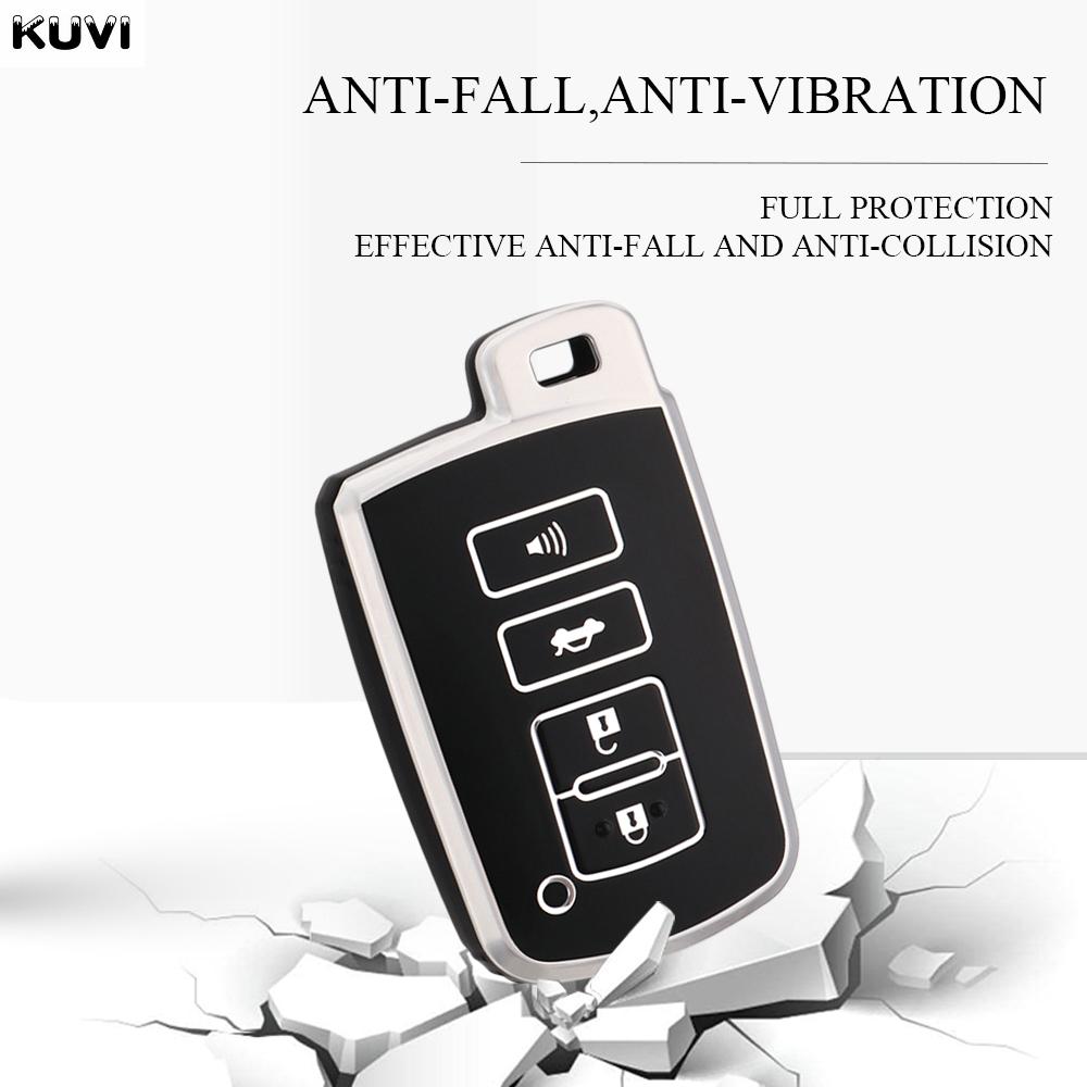 Tpu 4 Buttons Car Remote Key Case Cover For Toyota Camry Corolla Rav4 Highlander Avalon - Shell Holder Fob Accessories