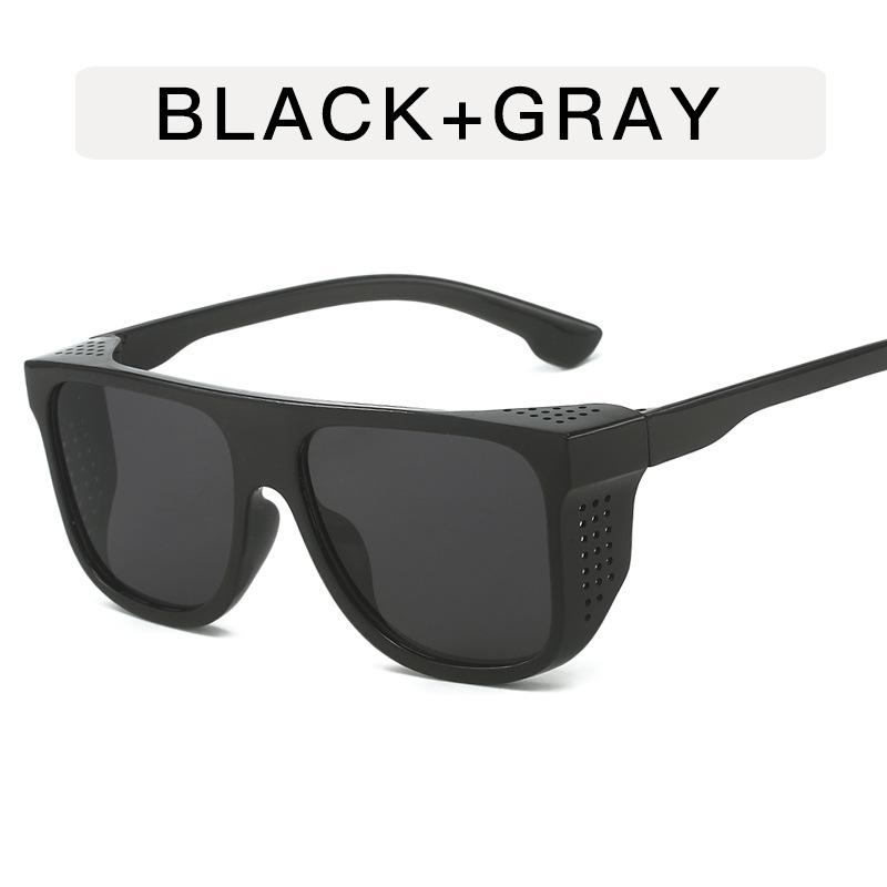 European American Stylish Men Sunglasses Vintage Square Shape Sun Glasses for Man Outdoor UV Protection Hiking Sunglass