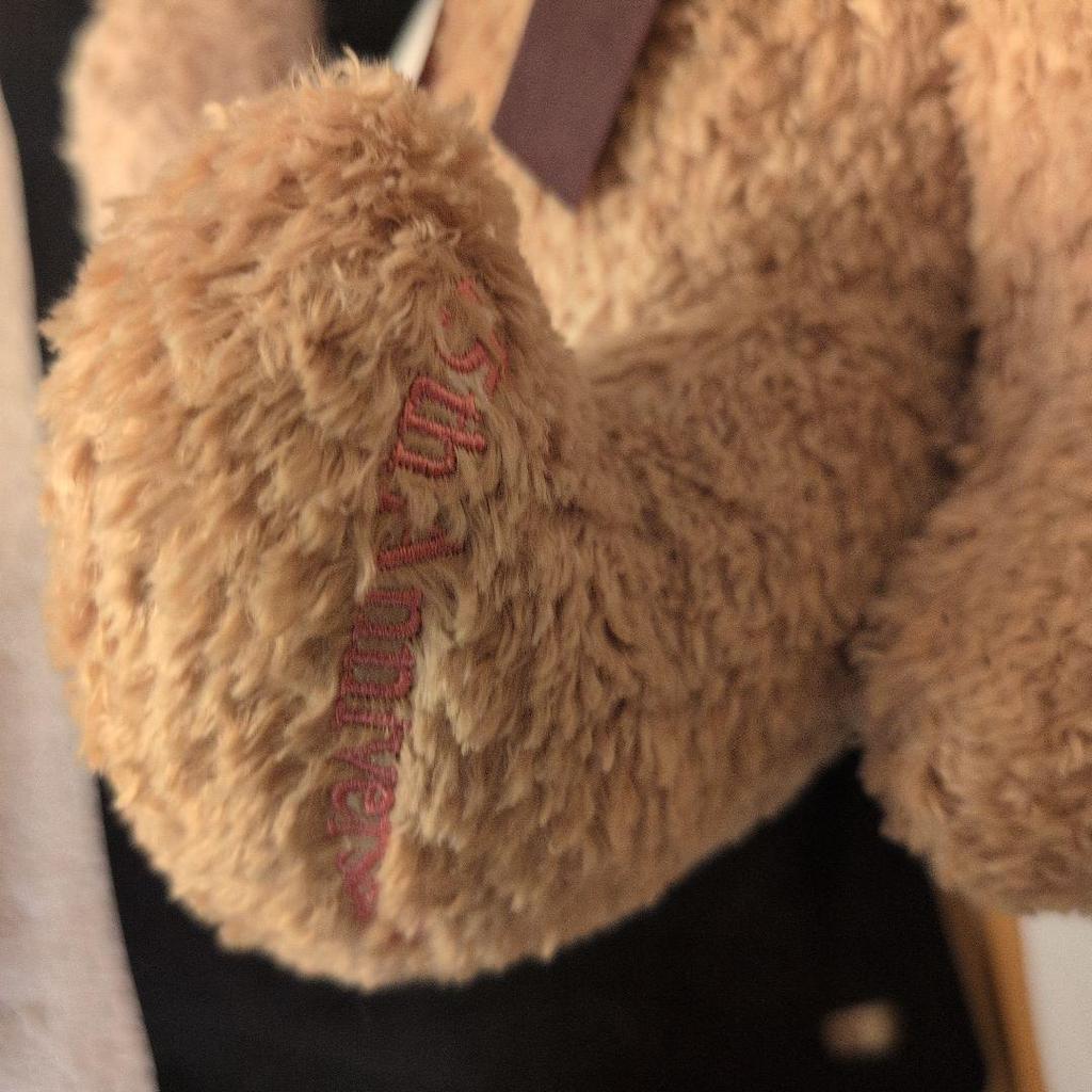 [USED] Tully's Bearful Teddy Bear 15th Anniversary Brown White