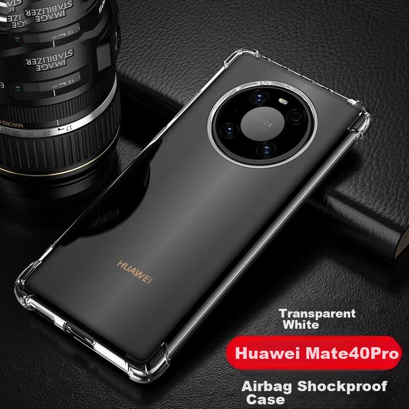 Huawei Mate40Pro Phone Case, Full Protection Shockproof TPU Airbag Soft Case/Protective Cover, Transparent, 6.76 Inches