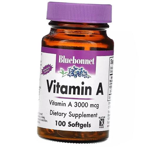 Vitamin A, Vitamin A 10000, Bluebonnet Nutrition 100 gelkapsler (36393012)