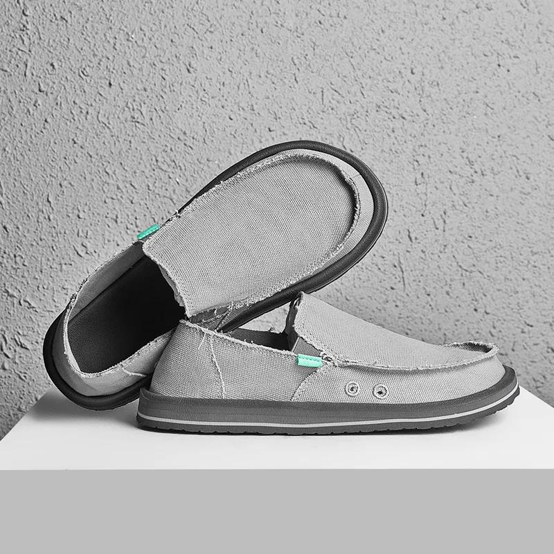 Spring Handmade Canvas Men Casual Shoes Design Sneakers Man Loafers Breathable Low Top Flat Shoes Soft Driving Zapatillas Hombre