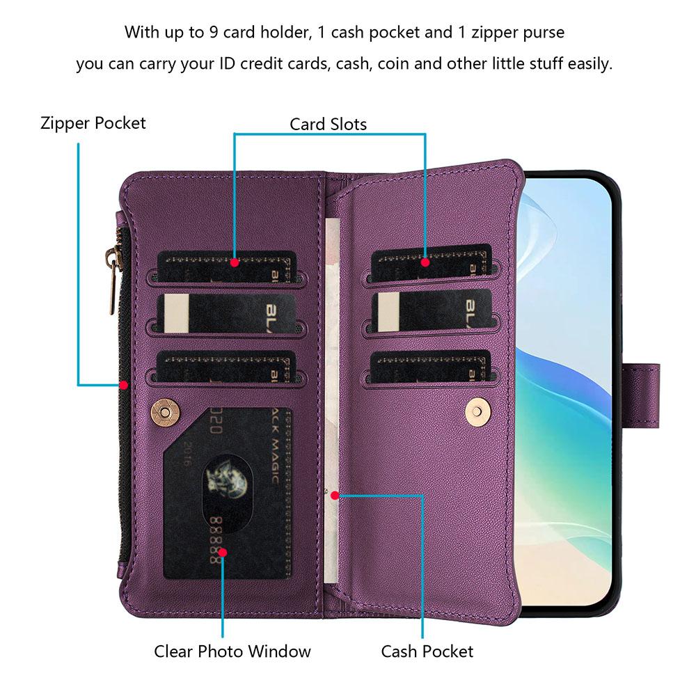 Zipper Doka Multi-Card Slots Case For Samsung Galaxy A320 A520 A6 A7 A8 2018 J330 J530 J730 J4 J6 Plus 2018 Wallet Flip Cover