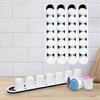 Acrylic Stand Pods Holder Coffee Power Cup Display Rack Acrylic Texture 7 Capacity Suitable for Displaying Coffees Pods