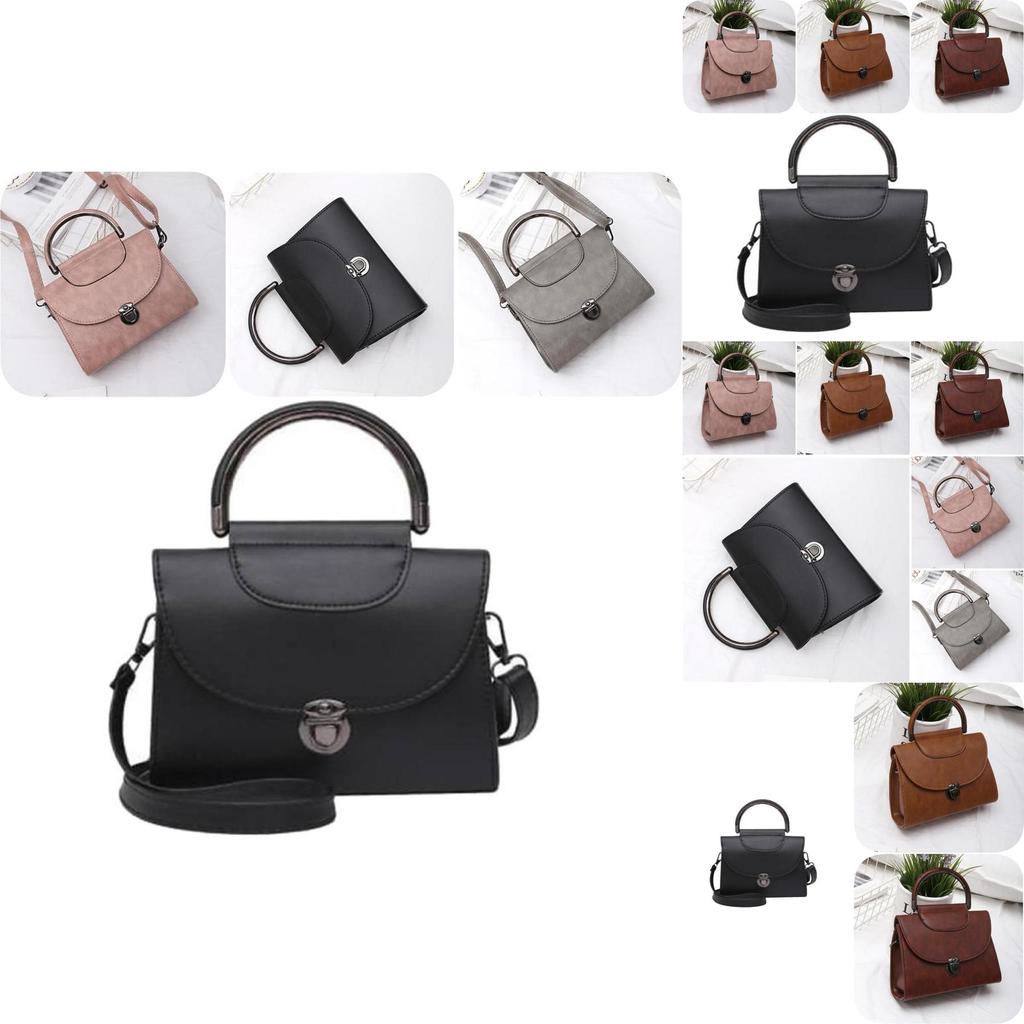 Trendy Lock Closure Pu Leather Handbag 2024 Versatile Commuting Urban Fashion
