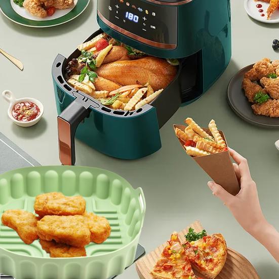 Reusable Baking Pan Non-Stick Waterproof Cooking Square Silicone Fryer Liner Grill Baking Pan Mat Kitchen Accessories