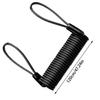 Câble Rappel de Verrouillage Vélo Câble à Ressort Antivol Corde Alarme Cadenas Disque Rappel de Sécurité Vélo Protection Antivol Moto