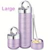 7-Layer Large Capacity Pill Organizer - Waterproof Aluminum Alloy, BPA Free for Vitamins, Fish Oil and Supplements