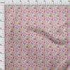 oneOone Cotton Flex Gray Fabric Watercolor Floral Sewing Craft Projects Fabric Prints By Yard 40 Inch