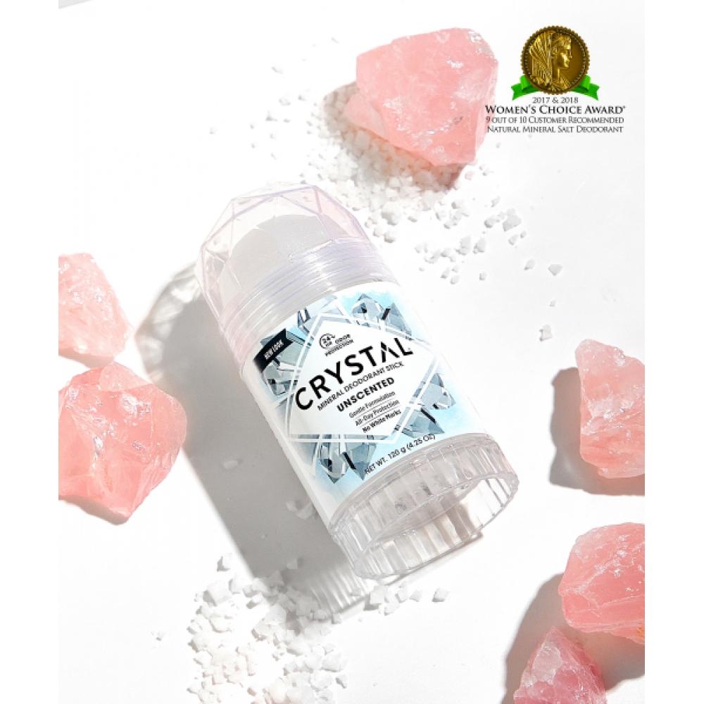 Crystal Fragrance Free Set 66ml Roll On 40g Mini Stick 120g Stick 118ml Spray
