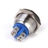 Mini Flat Momentary Switch Push Button for Doorbells 18mm