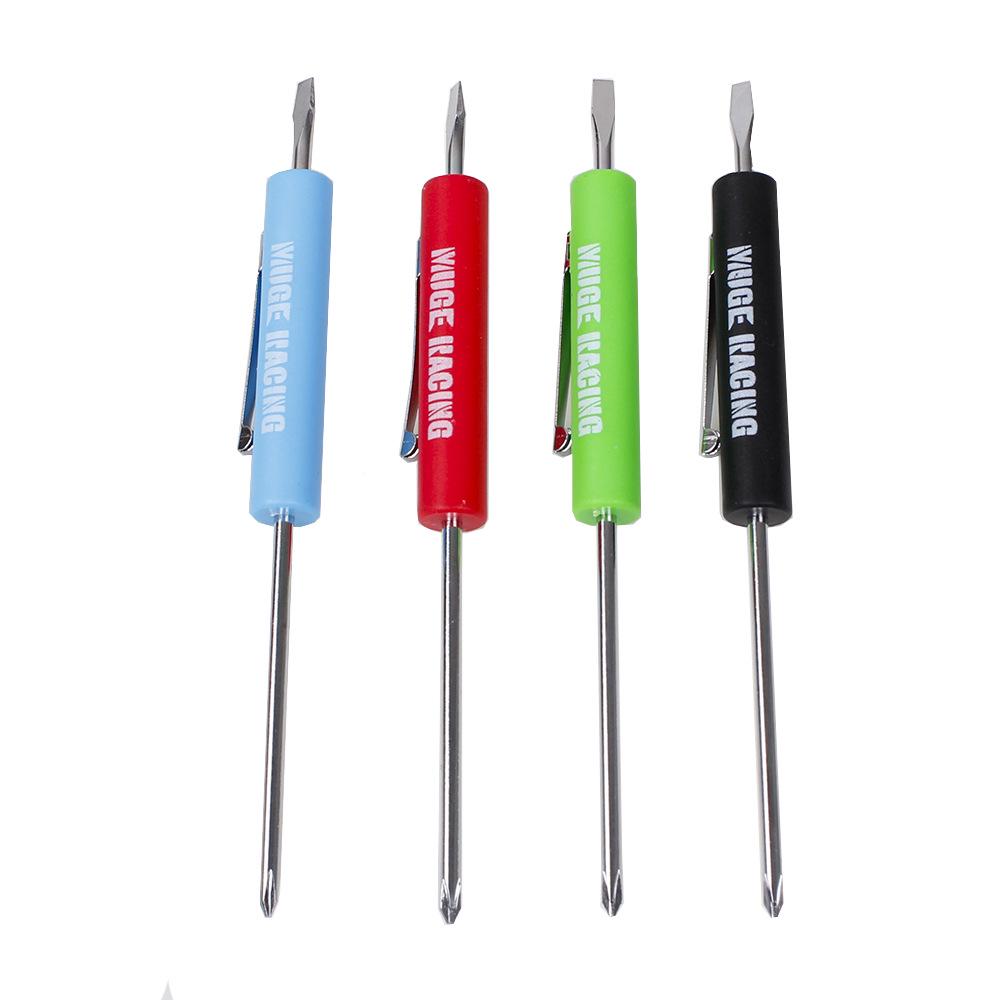 Dual-Ended Magnetic Mini Screwdriver - Flathead & Phillips: Ideal for Assembly Workers