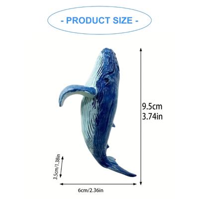 Realistic Colored Whale Statue Weather Resistant Resin Outdoor Garden Sculpture