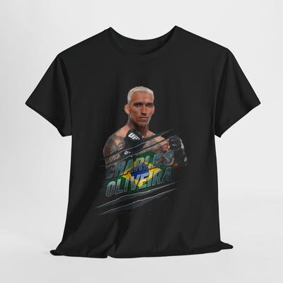 Charles Oliveira Unisex Heavy Cotton Tee - MMA Fighter Tee, UFC Fan Shirt, MMA Unisex T-Shirt