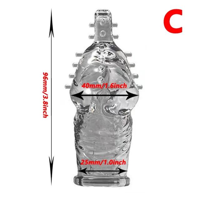 Reusable Silicone Penis Rings Sleeve Extender Sex Toys For Men Delay Ejaculation Condom Dick Enlargemen Cock Ring Glans Cover