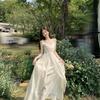 Holiday Style Flower Design Suspender Dress Women's 2026 Summer New Waist Thin Very Fairy Long Skirt
