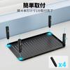 ERGOMAKER Monitor Desktop Monitor PC Height Posture Perforated Desktop No Tools 20KG Load 1 Black Stand, Stand, Stand, 3-Level Adjustment, Non-Slip,