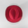 Trendy Cowboy Hat Denims Hat with Sparkling Rhinestones and Fringe Detail for Outdoor Activities Parties Halloween Hat