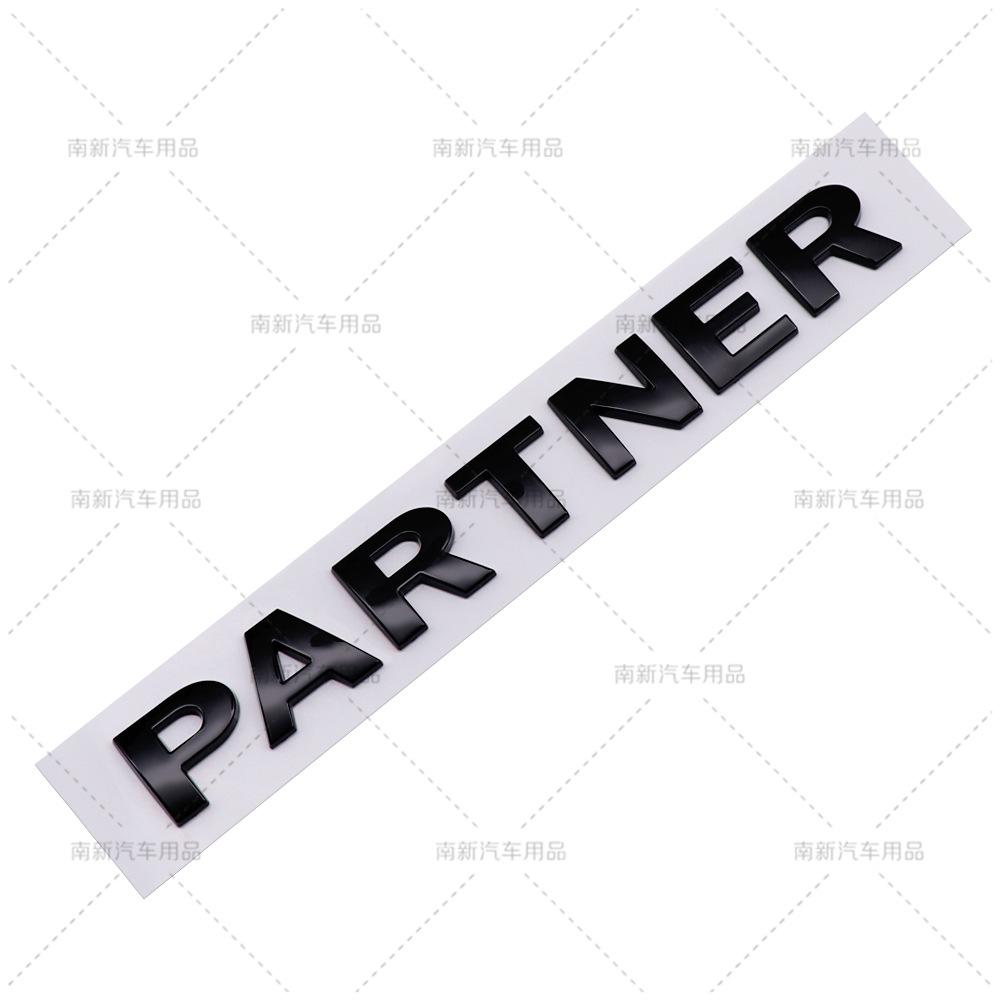 

Suitable for Peugeot new and old PARTNER modified with English letter labeling and ABS trunk labeling car sticker emblem
