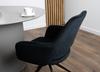 LAPO Swivel Chair Upholstered In Gray Fabric