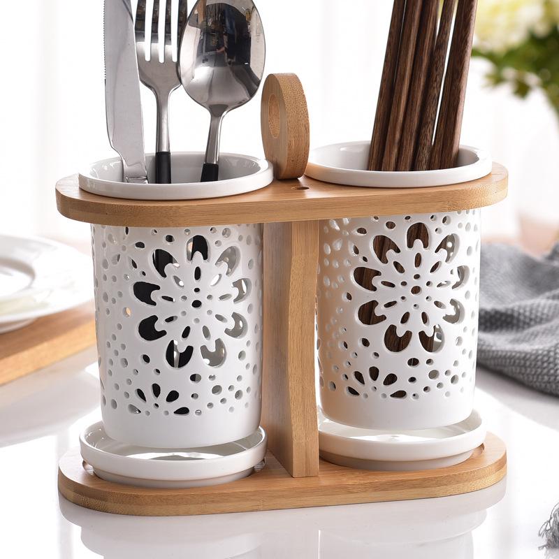 

Multi-hole Ceramic Chopstick Rest & Holder Set for Japanese Home Use