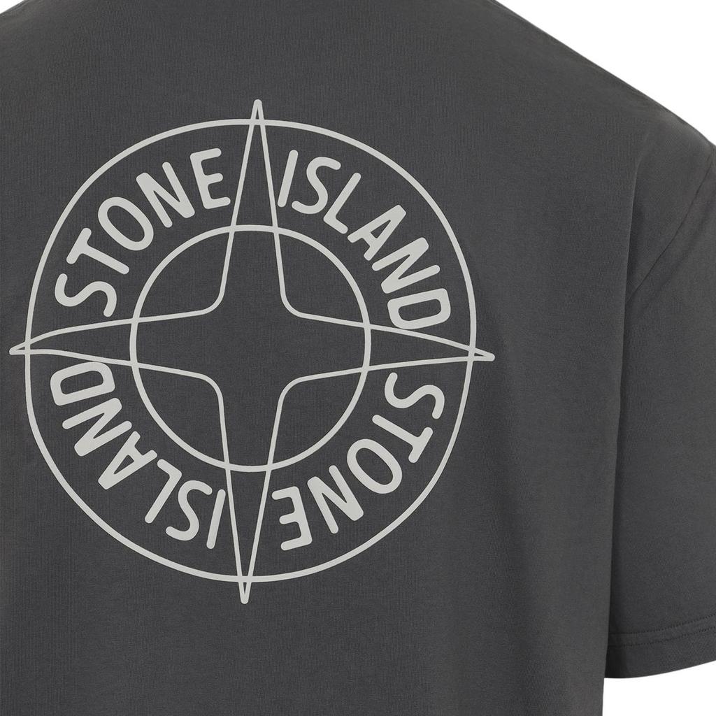 Stone Island Logo Letter Pullover Short Sleeve T-Shirt Men tops L1S152100001S0284-V0065