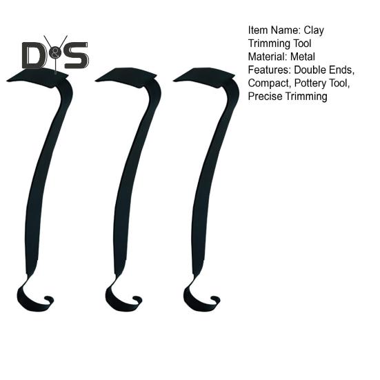 Narzędzie do przycinania gliny Narzędzie do rzeźbienia w ceramice ze stali nierdzewnej Dwustronne narzędzie do przycinania dla początkujących artystów ceramiki i ceramiki