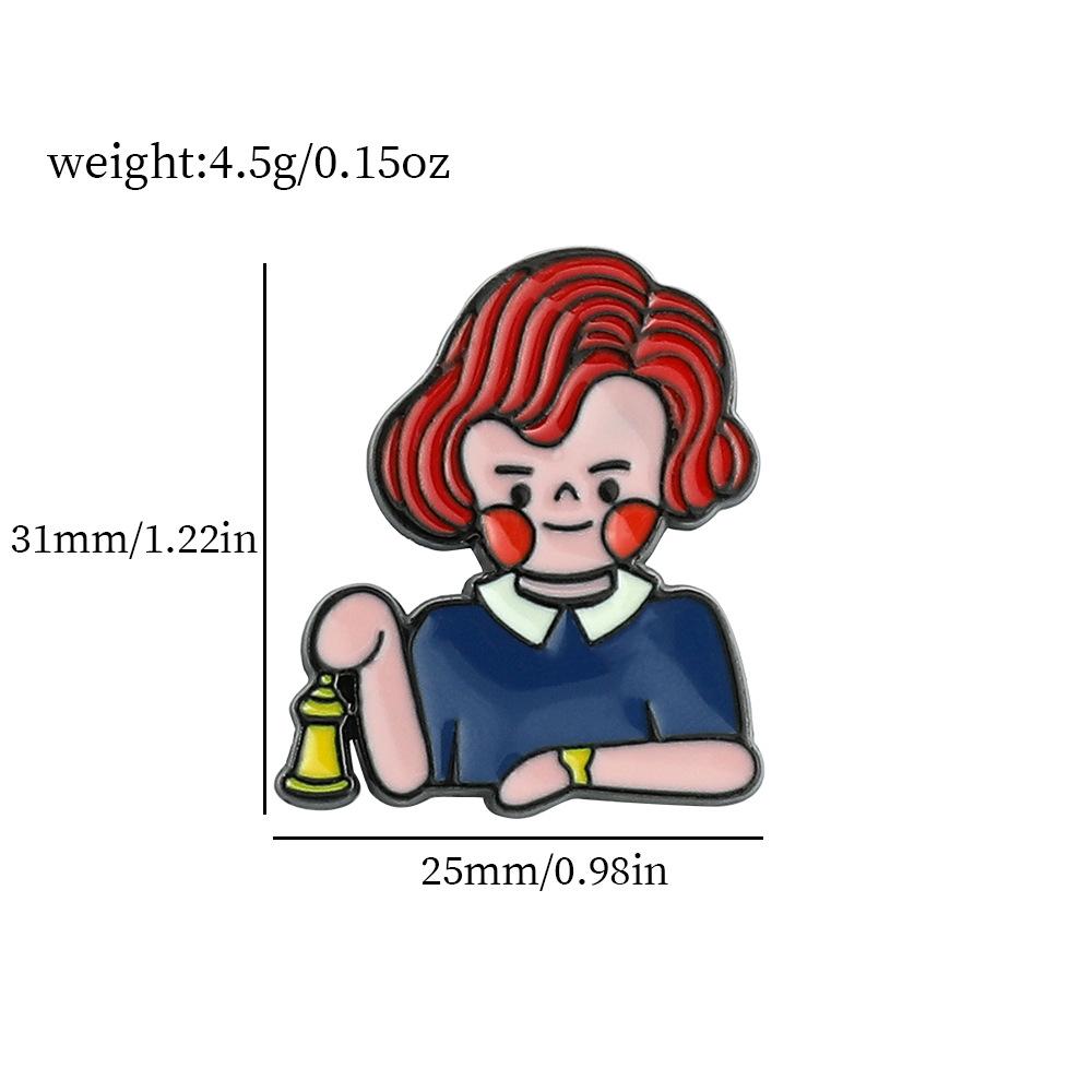 34 Odcinek Metalowa Odznaka Stranger Things Film Przygodowy Fantasy Postacie Filmowe i Telewizyjne Akcesoria Broszka ze Stopu Pin