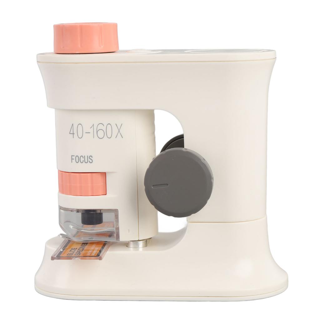 Kids Microscope 40-160X Intelligent Magnetic Induction Portable Handheld Microscope with Light
