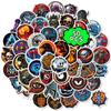 50 Viking Style Graffiti Stickers Skull Eyes Wolf Elements Skateboard Guitar Diy Decorative Stickers