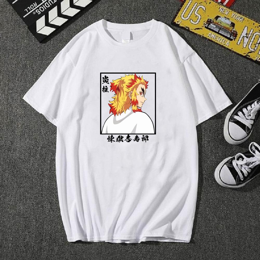 Rengoku Kyoujuro Demon Slayer Tricou unisex Harajuku O-gate Hot Anime Imbracaminte Vara Sport Jogging Maneci scurte
