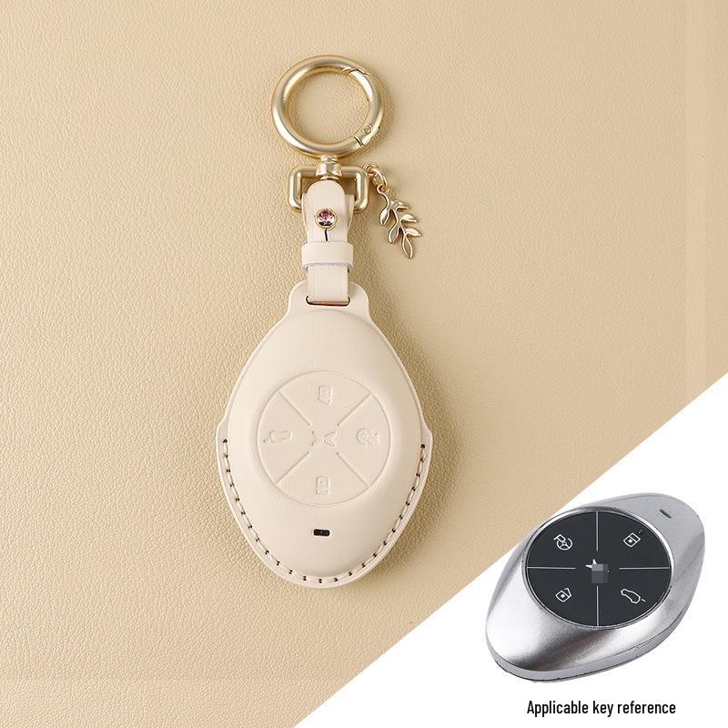 Women's Genuine Leather Bow Key Case for Xiaopeng P7 G9/G3i/P5 2022